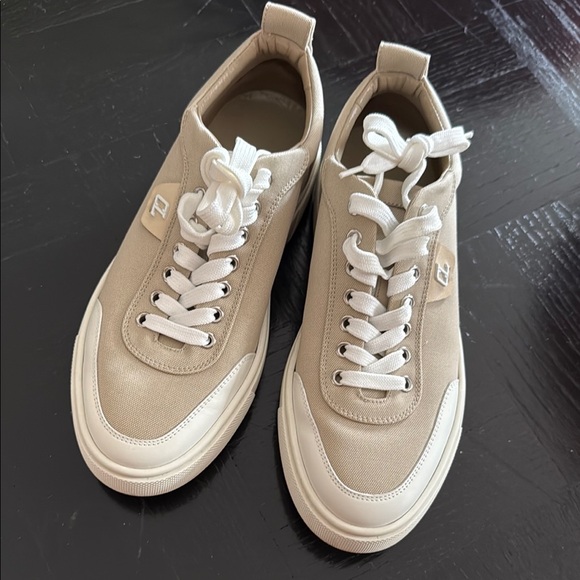 Christian Louboutin Cream Sneakers - size 9 (gently worn) - Picture 2 of 8